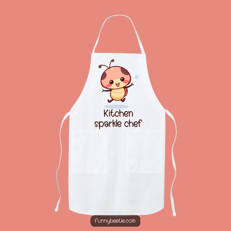 Funny Ladybug Apron - Skipping Chef's Wear, Hilarious Kitchen Gift!
