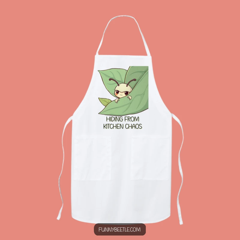 Funny Shy Beetle Apron: Quietly Creative Cooking, Perfect Gift