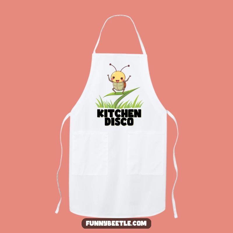Funny Beetle Dance Apron: Joyful Helper for Kitchen Grooves