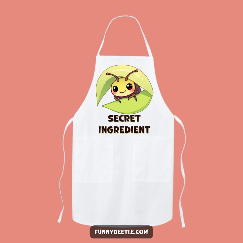 Funny Beetle Leaf Peek Apron: Chef-Worthy and Hilarious Gift