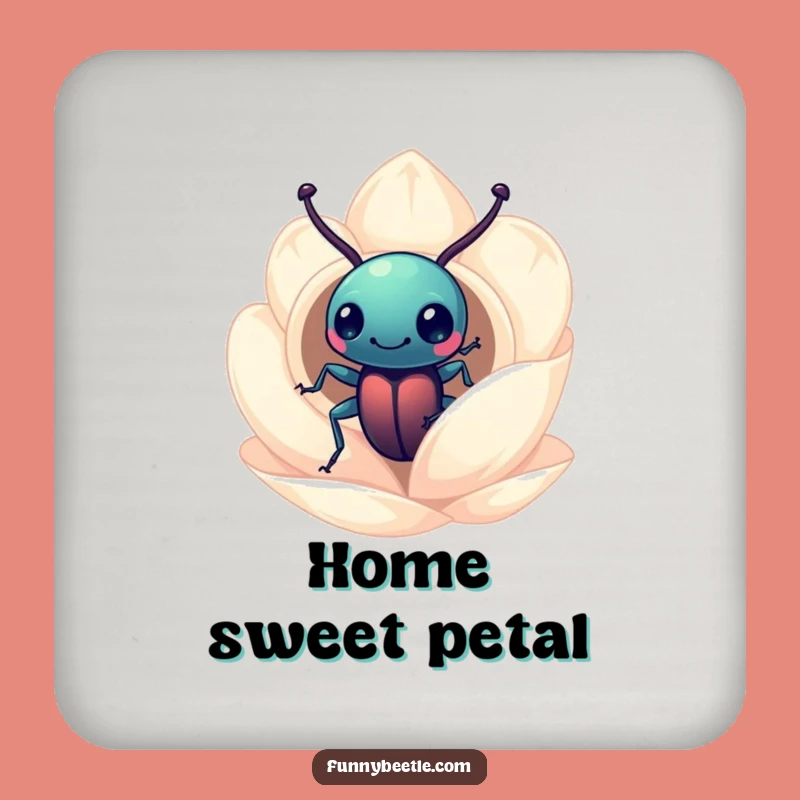 Funny Beetle Petal Coasters: Quirky Protection for Your Surfaces