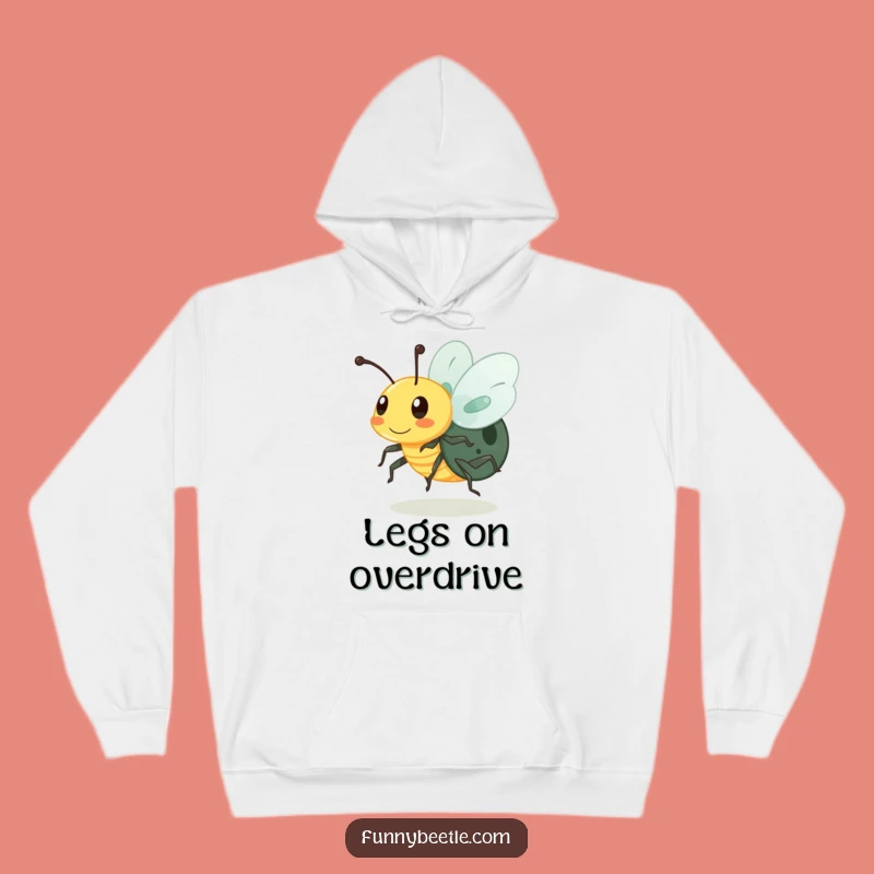 Cozy Funny Buzzing Beetle Hoodie: Stay Active in Style, Ideal Gift