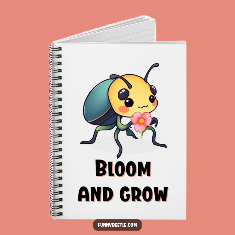 Funny Beetle Flower Petal Notebook: Plan Your Next Big Task