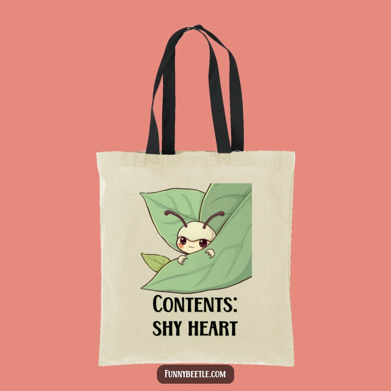 Funny Shy Beetle Tote Bag: Carry Your Quiet Charm, Perfect Gift