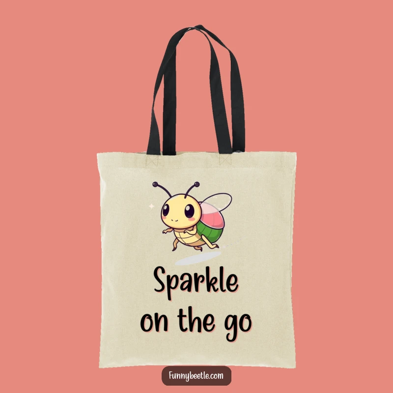 Funny Speedy Beetle Tote Bag: Carry Your Sparkle, Perfect Gift